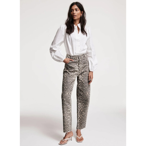 Mint Velvet White Blouson Cotton Shirt